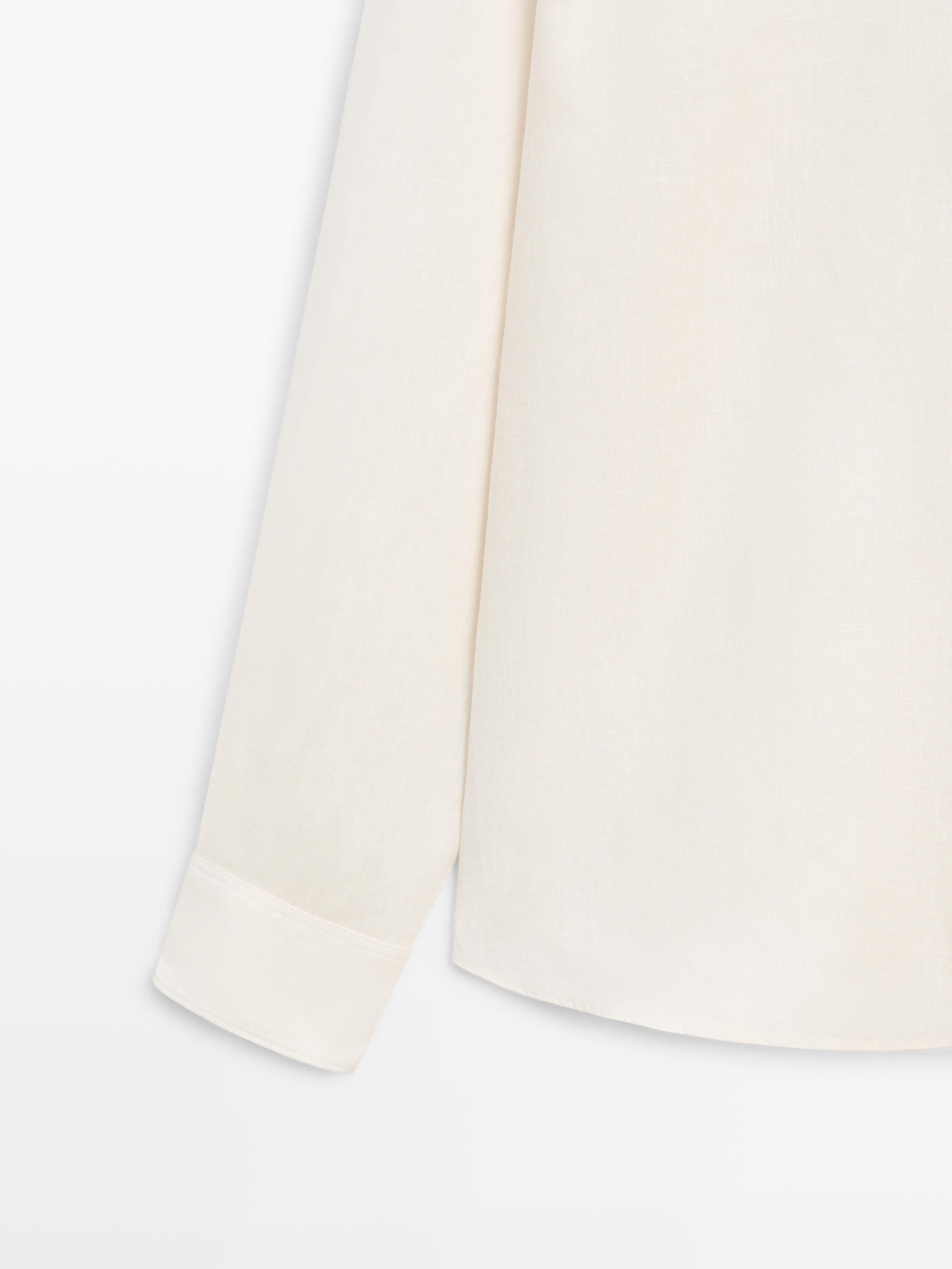 100% linen slim fit shirt
